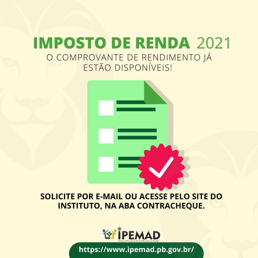IMPOSTO DE RENDA 2021